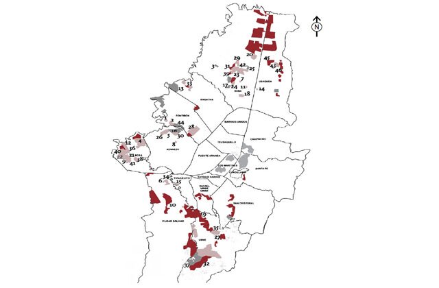 Dimensión temporal y espacial de algunos instrumentos de gestión del suelo en Bogotá durante 1998-2017 Recuperado de https://revistas.unal.edu.co/index.php/revcep/article/view/68599
